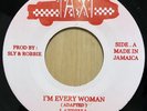 Latisha -I’m Every Woman- EP 7″ Reggae Lovers Rock Cover Sly & Robbie Jamaica