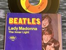 7” NM- The Beatles Lady Madonna/Inner Light picture sleeve PS Fan Club Insert 45