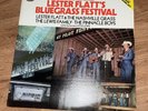 Lester Flatts Bluegrass Festival CMH 9009 Double Album Vinyl LP Autographed