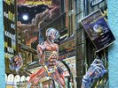 Iron Maiden Somewhere in Time Vinyl 1986 LP FIRST PRESS & 2 ALBUM CASSETTE LIVE