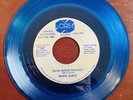 MARK JAMES  BLUE SUEDE HEAVEN 45 RPM & Picture Sleeve Blue VINYL RARE