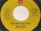 Jean Carn: Was That All It Was / All I Really Need Is You 45 - Modern Soul
