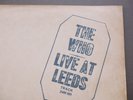 THE WHO LIVE AT LEEDS 1st Press BLACK Sharp ANGLE PRINT UK  12 Insert UNPLAYED