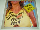 BON JOVI - SLIPPERY WHEN WET - BANNED ORIGINAL COVER -SUPER RARE LP