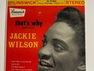 Jackie Wilson That's Why 4 Song EP on Brunswick Stereo EB 771045