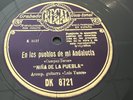 SPAIN Flamenco 78 RPM Record Spanish Folk NINA DE LA PUEBLA Luis Yance Guitar