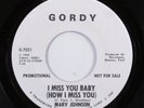 Northern Soul 45 MARV JOHNSON I Miss You Baby GORDY VG++ promo HEAR c