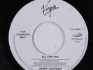 R&B Hip Hop 45 JANET JACKSON All For You VIRGIN with jukebox tag HEAR c
