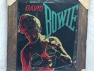 Vintage David Bowie Lets Dance Carnival Large Framed Glass Prize 1980’s 19”X15”