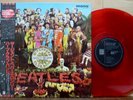 THE BEATLES Sgt Peppers with OBI 1982 UK CUTTING JAPAN LIMITED MONO Red Vinyl LP