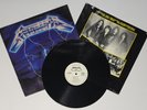 Metallica Ride The Lightning Vinyl Record 1984 Elektra Promo White Label Gold St
