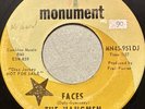 THE HANGMEN-FACES-RARE DJ Promo GARAGE FUZZ PUNK POUNDER MONUMENT 45rpm