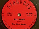 Doo-Wop 78 - Five Satins - ALL MINE / ROSE MARY - Standord VG+