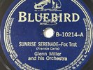 78- Jazz-BLUEBIRD -Glenn Miller-(Sunrise Serenade/Moonlight Serenade)  Sleeve