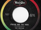 The Beatles From Me To You / Thank You Girl Rare Vee Jay Records Oval VJ 522 45