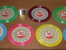 Red Raven Topper Carousel Tin Toy Movie Records Magic Mirror AND 7 Records