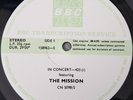 The Mission - In Concert-425 LP 1988 BBC Transcription Services NM/