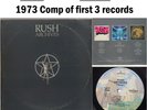 Rush Archives 3 LP Mercury 1974 VG++ Vinyl Fly By Night Caress of Steel S/T #39m