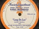 Treasury Department Mary Small Loop-De-Loo/Theres a Bond waiting for you 78 RPM