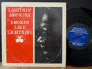 Lightnin' Hopkins ‎– Smokes Like Lightning 1963 Prestige Mono RVG OG VG+
