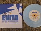 SIGNED RACHEL ZEGLER DONT CRY FOR ME ARGENTINA LTD ED 7' VINYL BLUE SINGLE EVITA