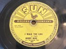 78 RPM Sun 241 Johnny Cash - I Walk The Line