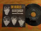 The Beatles Do You Want To Know A Secret VG++ VJ-587 US 45 Picture Sleeve