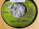 Rare One Sided DJ WLP Promo 45 John Lennon Instant Karma Beatles
