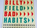 Billy Field Bad Habits 1981 Vinyl Record + Lyrics Insert