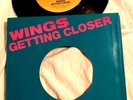 Paul McCartney Wings Getting Closer US 45 vinyl record + PS Title Sleeve RARE NM