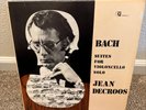 Bach/JEAN DECROOS  'COMPLETE CELLO SUITES' CRI Stereo 3-LP NM/NM+