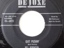 doo-wop BILL ROBINSON AND THE QUAILS Quit Pushin Lonely Star DELUXE 45 HEAR