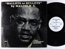 Malcolm X - Ballots Or Bullets LP - First Amendment PROMO