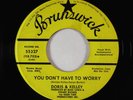 Deep Soul Funk 45 - Doris & Kelley - You Don't Have To Worry - Brunswick