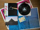 PINK FLOYD The Dark Side Of The Moon JAPAN LP OBI Book 2 Poster Card Solid Blue