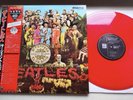 The Beatles Sgt. Pepper's Japan W/Obi EAS-70137 Mono Red Vinyl Record