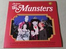 AT HOME WITH THE MUNSTERS LP BLUE VINYL RECORD ALBUM SIGNED BY BUTCH PATRICK NM