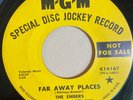 The Embers - Far Away Places - MGM K14167 - Promo VG LISTEN IN FULL