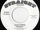 Alice Cooper Reflected / Living Rare White Label Promo Straight Records NM 45