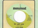 NORTHERN SOUL 45 ON MONUMENT BY LLOYD PRICE - 