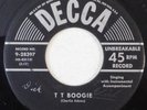 rockabilly bopper CHARLIE ADAMS T T Boogie, Before You Say I Do DECCA 45