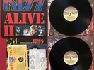 KISS ALIVE II 2 LP +TATTOOS BOOKLET & MERCH (1977) ORIG 1ST PRESS EX  NBLP 7076
