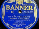 Arthur Hall Missouri Jazz Band - Animal Crackers / Waffles - Banner 78RPM c1926
