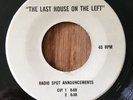 THE LAST HOUSE ON THE LEFT 45 (1972) horror movie radio spots