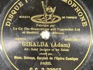 Delvoye : Giralda (Adam) DISQUE ONE-SIDE 78 RPM 10