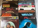 Classic Country Vinyl Bundle – Cash, Nelson, Jennings, Haggard – 21 LPs – VG+/EX