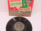 Vtg 33 1/3 RPM Record Bing Crosby Christmas Greetings Andrew Sisters DECCA GUC