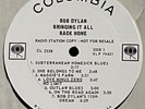 Bob Dylan-Bringing It All Back Home-1965 US Columbia WL MONO PROMO LP-NEAR MINT