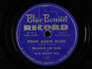 FRANKIE LEE SIMS: home again blues / cross country blues BLUE BONNET Single