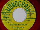 Calypso 45 DUKE OF IRON Loving Woman Is Waste Of Time/Last Train on Monogram red
